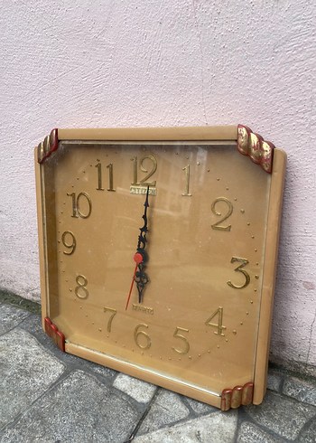 Bej Renkli Kare Duvar Saati - Görsel 4