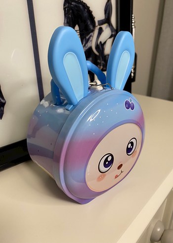 Sevimli Tavşan Kulaklı Renkli Çocuk Sırt Çantası - Görsel 2