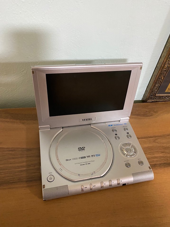 Vestel Taşınabilir DVD Oynatıcı Beyaz-Gri - Görsel 2