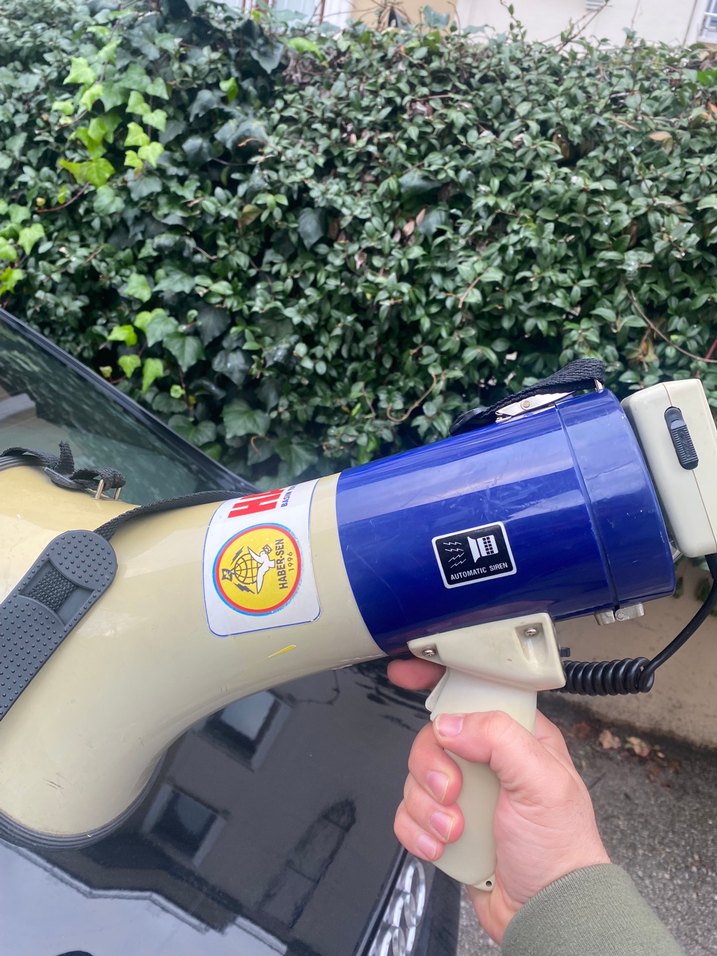 Renkli Mavi El Megafonu - Görsel 3