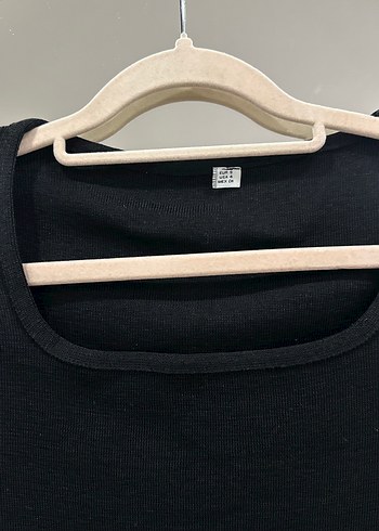 Siyah Kadın Midi Triko Elbise - Görsel 5