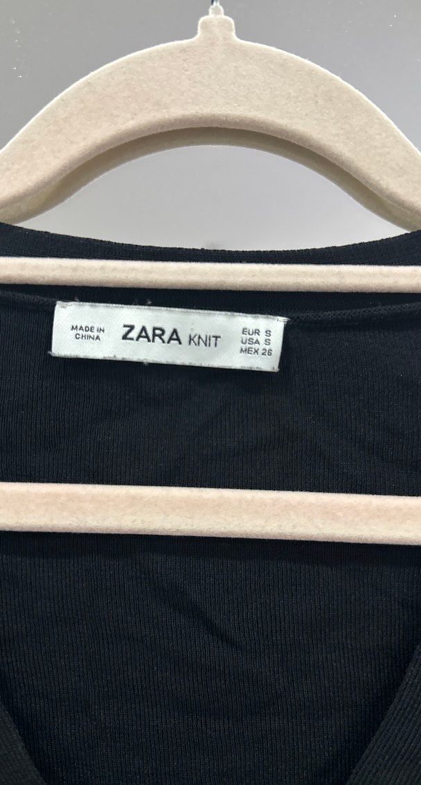 Siyah V Yaka Kadın merserize Bluz - Görsel 3