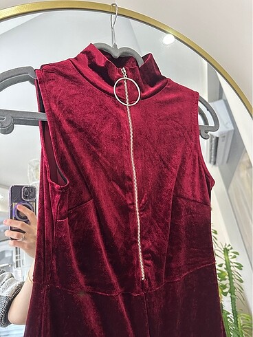 m Beden bordo Renk Kadife bordo tulum