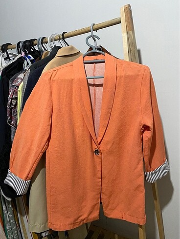Keten yazlık baharlık blazer ceket