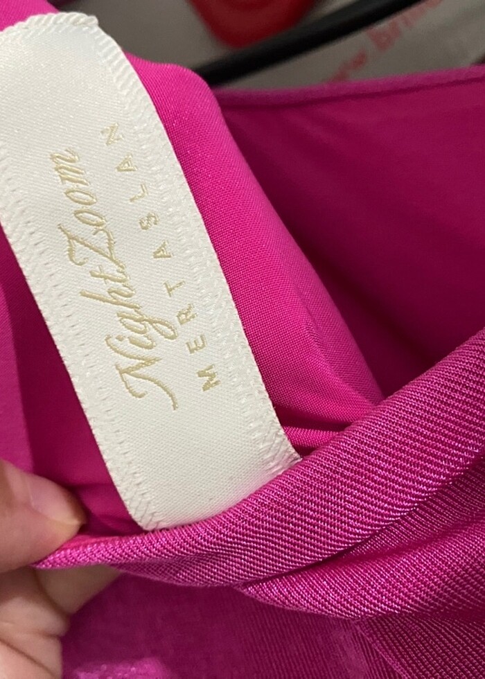 Adl mert Aslan nightzoom bel detaylı tek omuzlu abiye elbise - Görsel 4