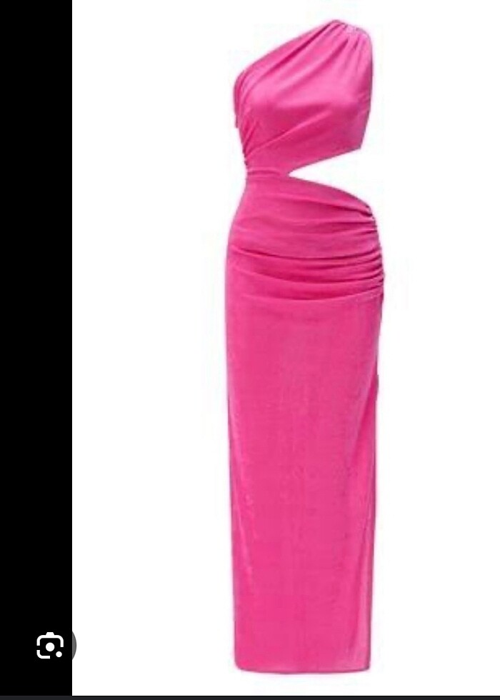 Adl mert Aslan nightzoom bel detaylı tek omuzlu abiye elbise - Görsel 2