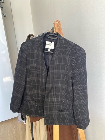 Fermuar cep detaylı şık blazer - Görsel 2
