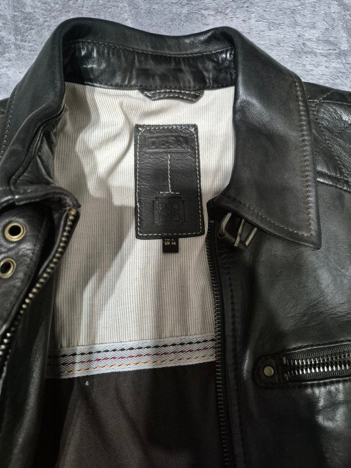 Kahverengi Deri  Ceket - Görsel 2