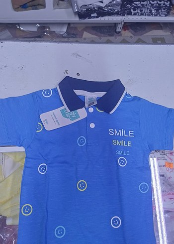 Düğmeli yakalı bebek tshirt - Görsel 2