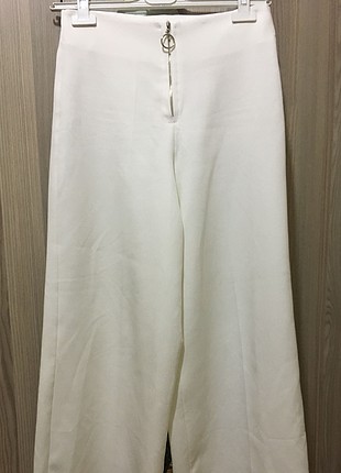 36 Beden beyaz Renk Bol paça pantolon
