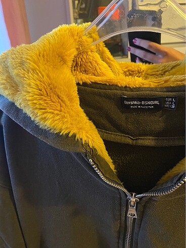 Bershka peluş detay hırka