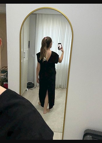 massimo dutti nubuk elbise