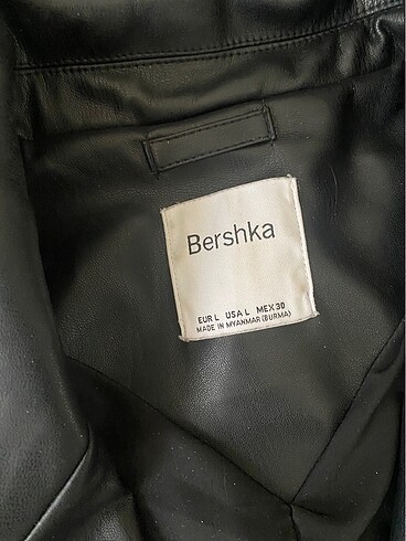 l Beden bershka deri blazer ceket