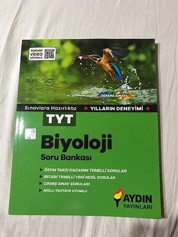 Aydın Yayınları Tyt biyoloji soru bankası