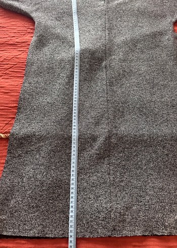 Gri V Yaka Kısa Kollu Triko tunik - Görsel 5