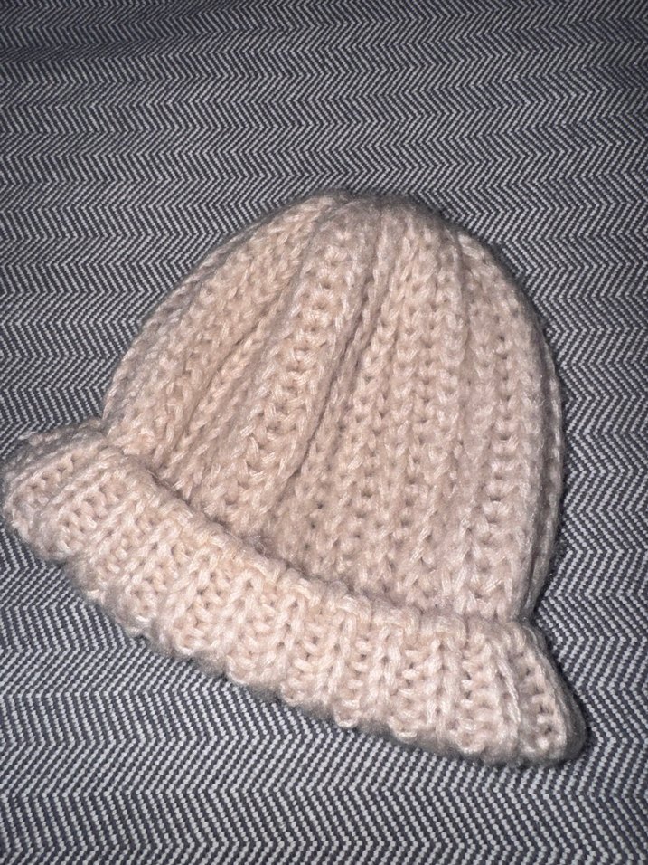 Pembe Örgü Kadın Bere - Görsel 3