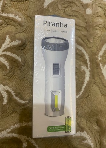 Piranha USB Şarjlı LED+COB El Feneri - Görsel 8