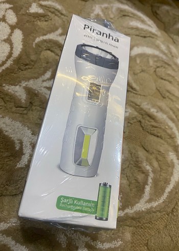 Piranha USB Şarjlı LED+COB El Feneri - Görsel 3