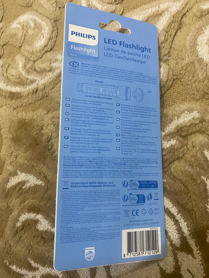 Philips LED El Feneri 22 Lümen Siyah - Görsel 2