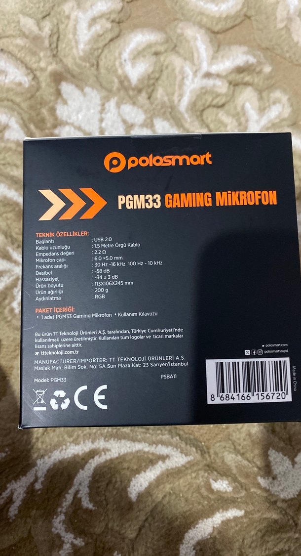 Polosmart RGB Gaming Mikrofon - Görsel 2