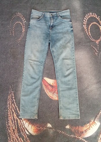 Kadın Mavi Denim Regular Fit Midi Kot Pantolon
