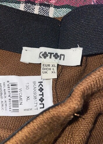 xl Beden Koton örgü pantolon 