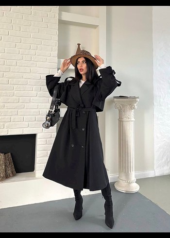 s Beden ten rengi Renk Bej Kuşaklı Kadın Trençkot