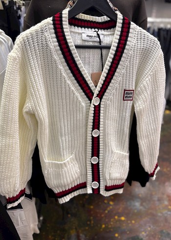 Beyaz Örgü kazak - Görsel 2