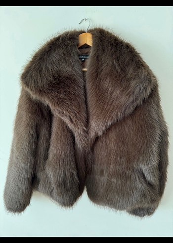 Kahverengi Kürk Detaylı Midi Kadın Mont - Görsel 3