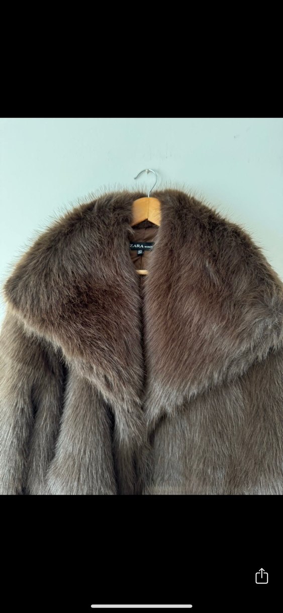 Kahverengi Kürk Detaylı Midi Kadın Mont - Görsel 5