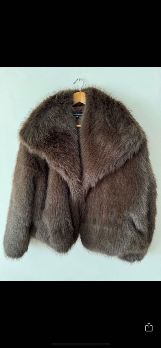 Kahverengi Kürk Detaylı Midi Kadın Mont - Görsel 3