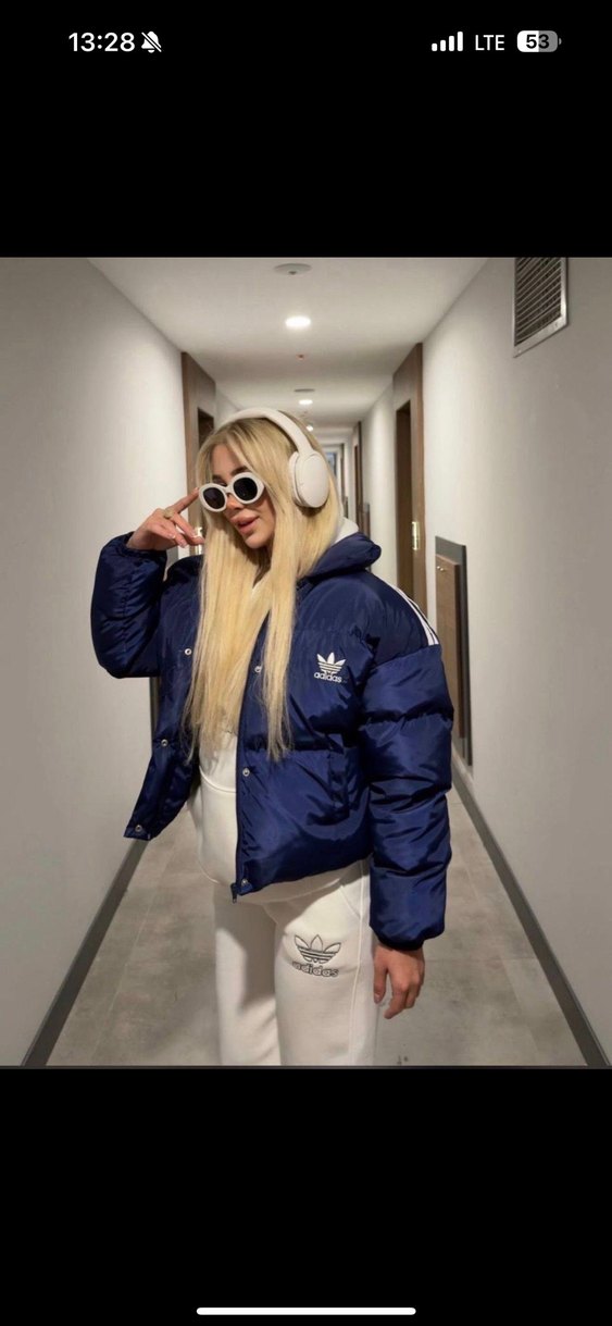 Beyaz Kadın Midi Puff Mont - Görsel 2