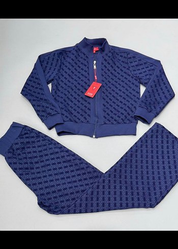 Kadın Baskılı Kahverengi Mini Eşofman Takımı - Görsel 3