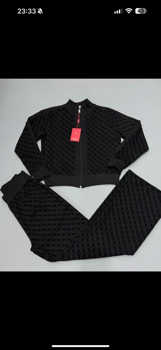 Kadın Baskılı Kahverengi Mini Eşofman Takımı - Görsel 2