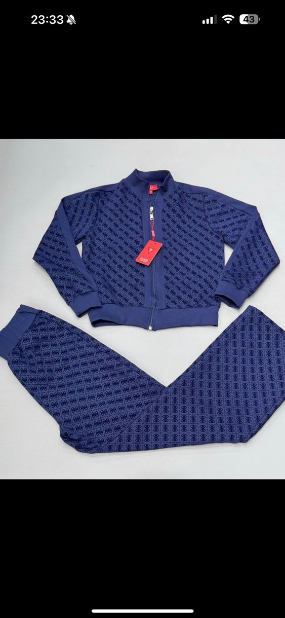 Kadın Baskılı Kahverengi Mini Eşofman Takımı - Görsel 3