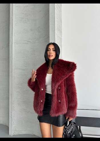 Zara Bej Kürk Detaylı Midi Kadın Mont