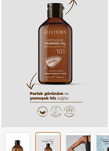 Bronzlaştırıcı yag eliamora