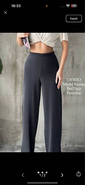 Oysho modal kumaş pantalon