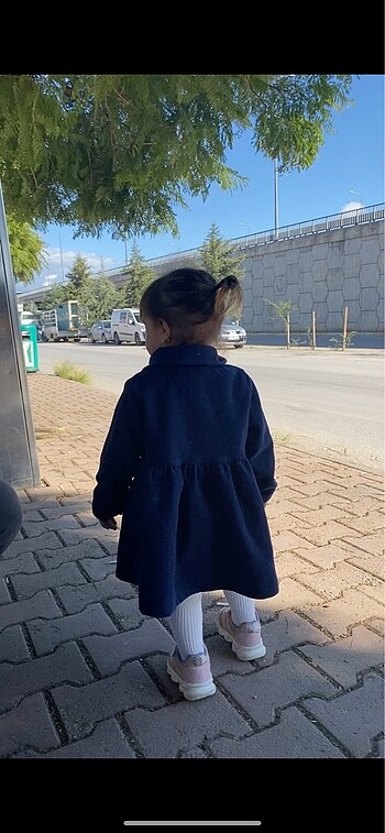 24-36 Ay Beden Koyu mavi elbise-palto