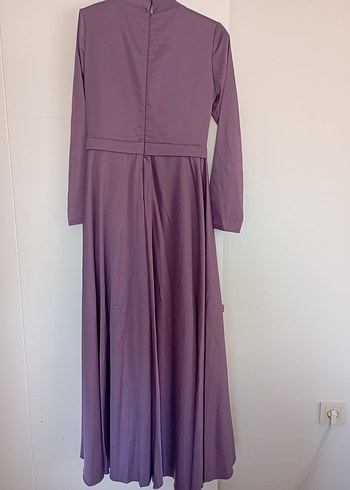 Mor  Drapeli Kadın Abiye - Görsel 4