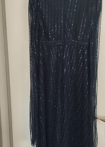 lacivert pelerinli tesettür abiye - Görsel 4