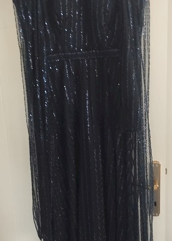 lacivert pelerinli tesettür abiye - Görsel 2