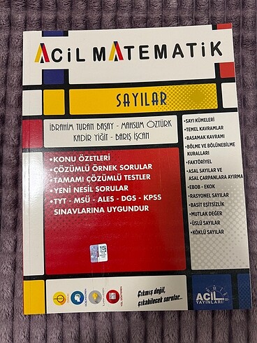 acil matematik sayılar fasikülü