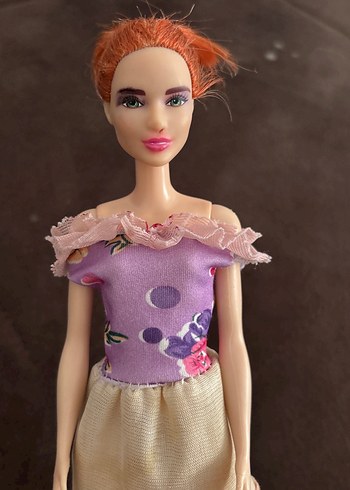 Beden Pastel Pembe Elbiseli barbie Bebek