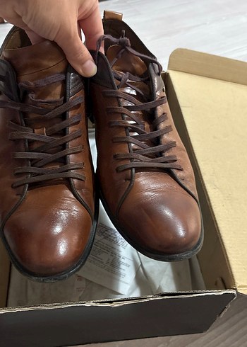Hakiki deri Kahverengi Erkek Ayakkabısı - Görsel 7