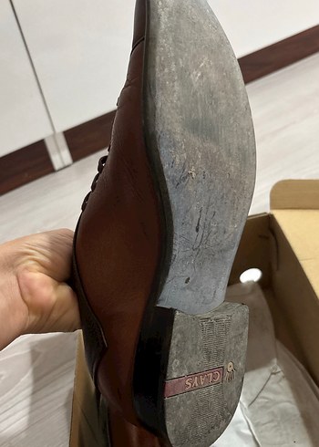 Hakiki deri Kahverengi Erkek Ayakkabısı - Görsel 3