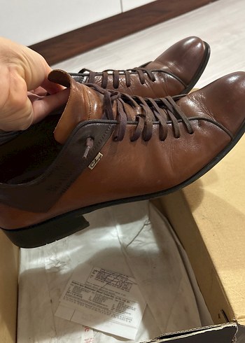Hakiki deri Kahverengi Erkek Ayakkabısı - Görsel 8