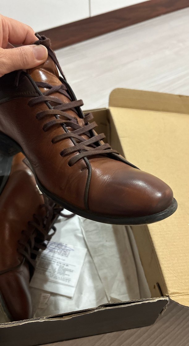 Hakiki deri Kahverengi Erkek Ayakkabısı - Görsel 2