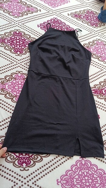 Mini siyah elbise