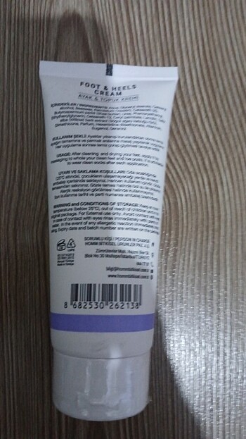 Homm bitkisel ayak topuk kremi   - Görsel 2